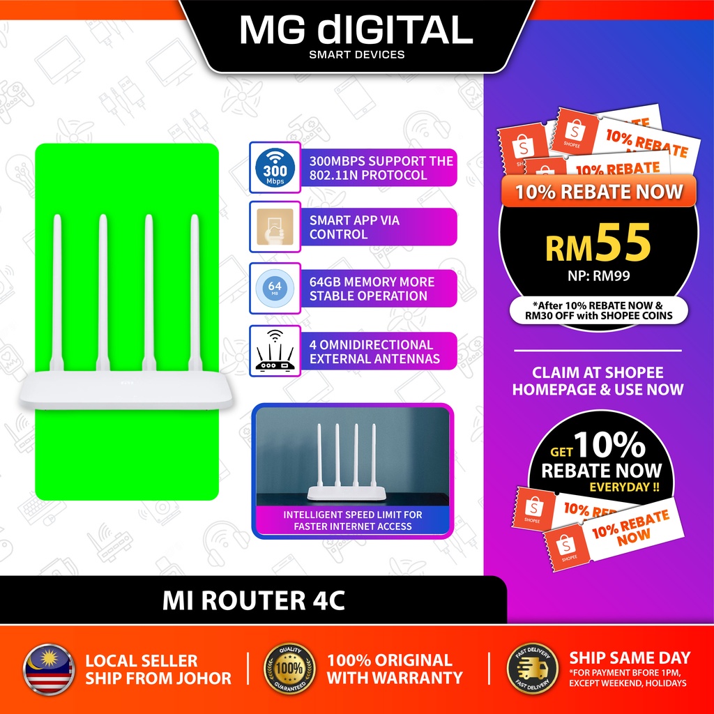 Xiaomi 4C Router > Wireless Router Wireless Routers Repeater Wireless