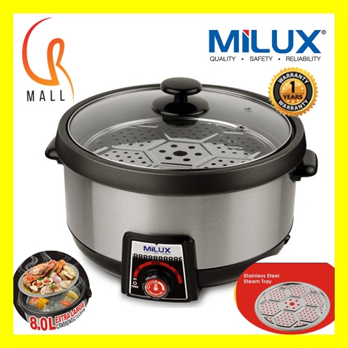 Milux MMC 2008 8L Sauna Steam Multi Cooker