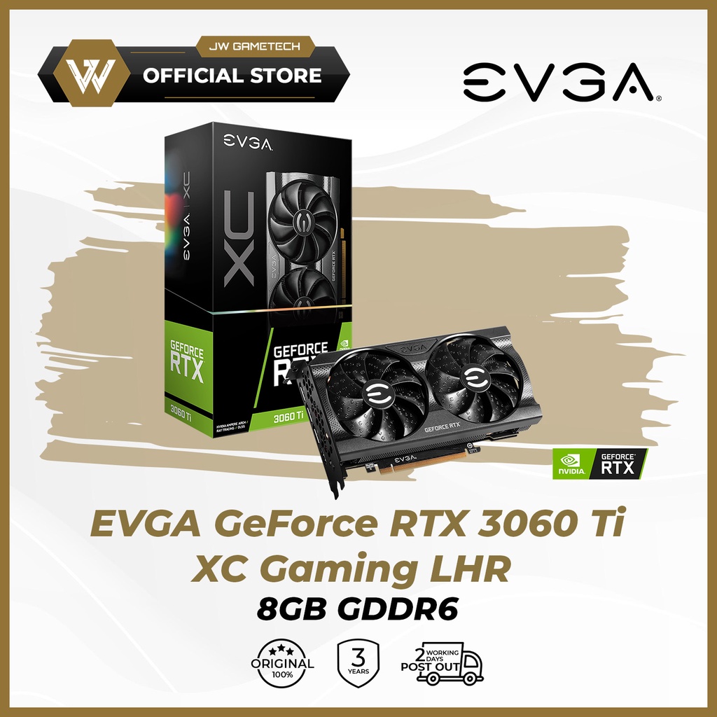 EVGA GeForce RTX 3060 Ti XC Gaming LHR 8GB GDDR6 | Shopee Malaysia