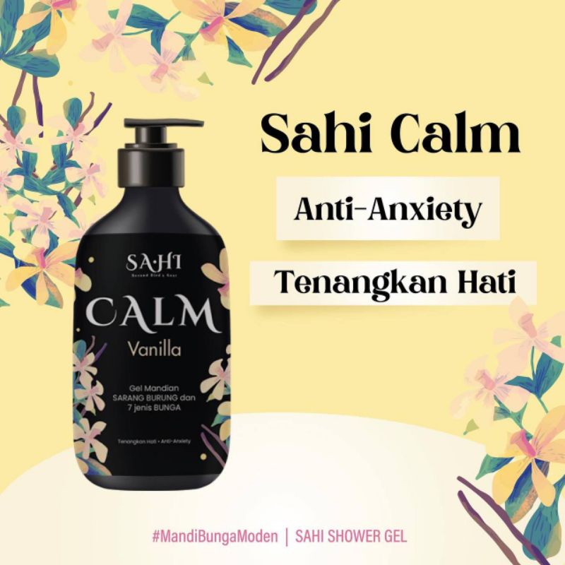 SAHI CALM Shower Gel 250ml FREE Exclusive Box Vanilla Scented Mandi ...