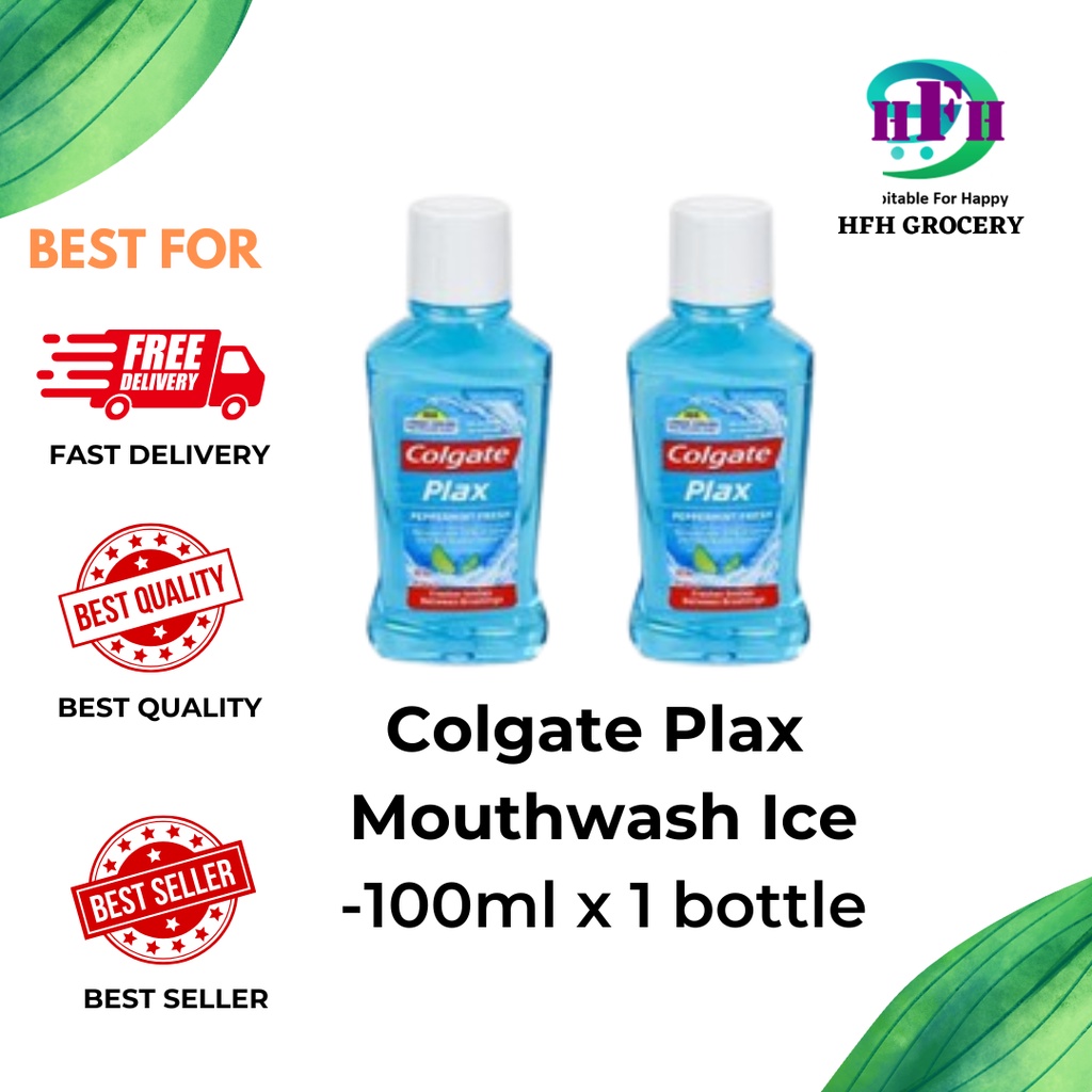 🔥Colgate Plax Mouthwash - Ice (100ml x 1 bottle)🔥 | Shopee Malaysia
