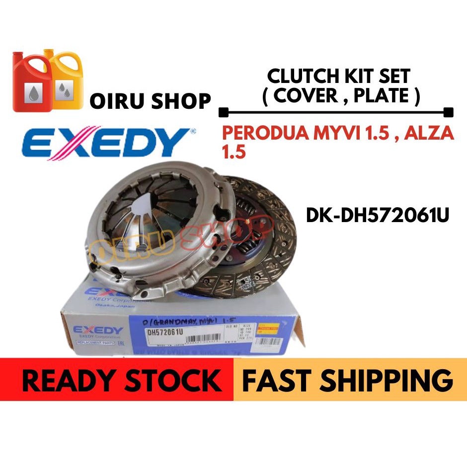 EXEDY Clutch Kit Set ( Cover , Plate) DKDH572061U Perodua Myvi 1.5