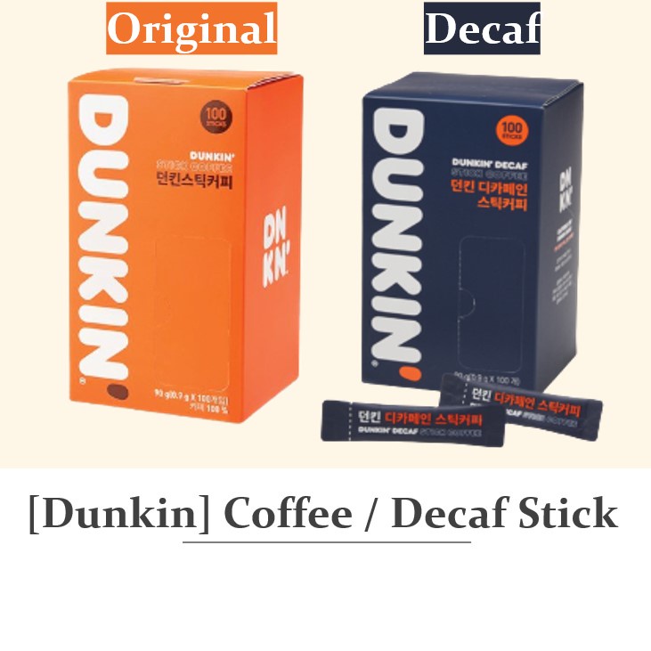 [DUNKIN] Coffee decaffeinated coffee instant Decaf Stick Instant Korean