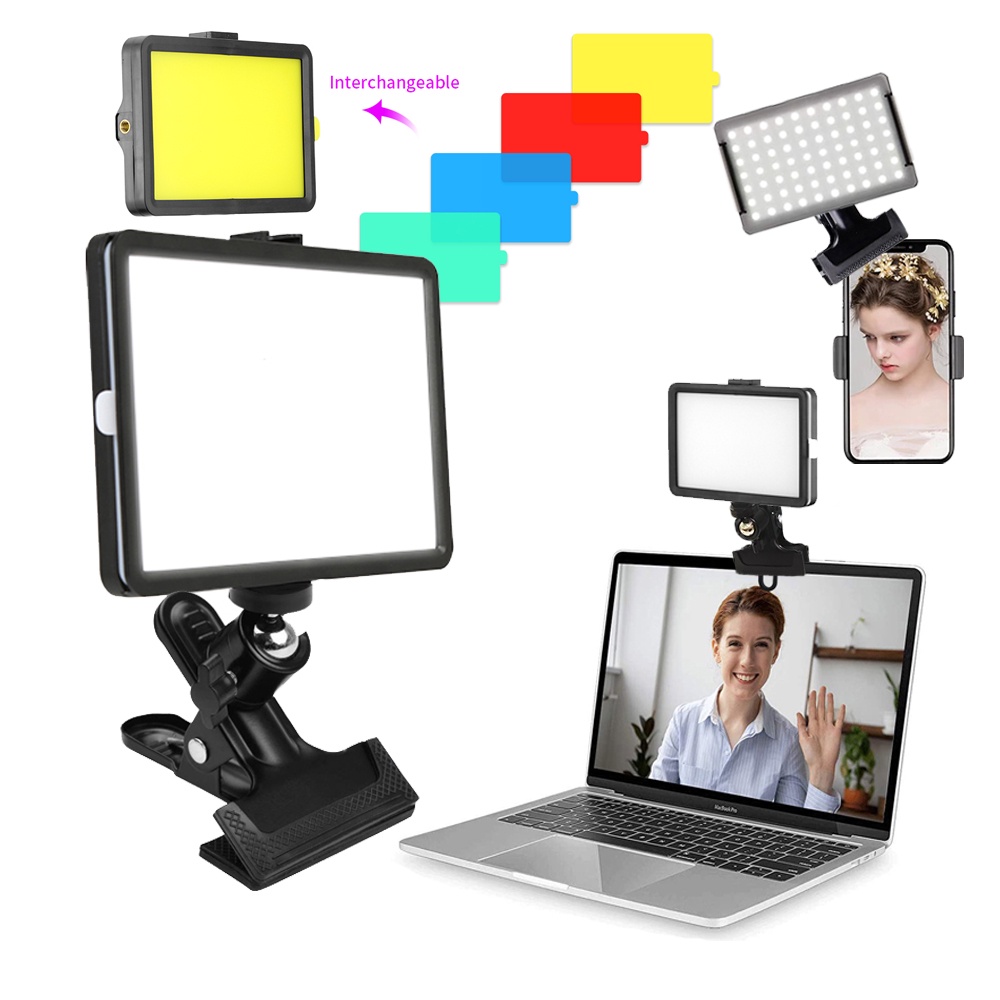 Mini LED High Light Clip On Fill Video Light Adjusted RGB Light Modes ...