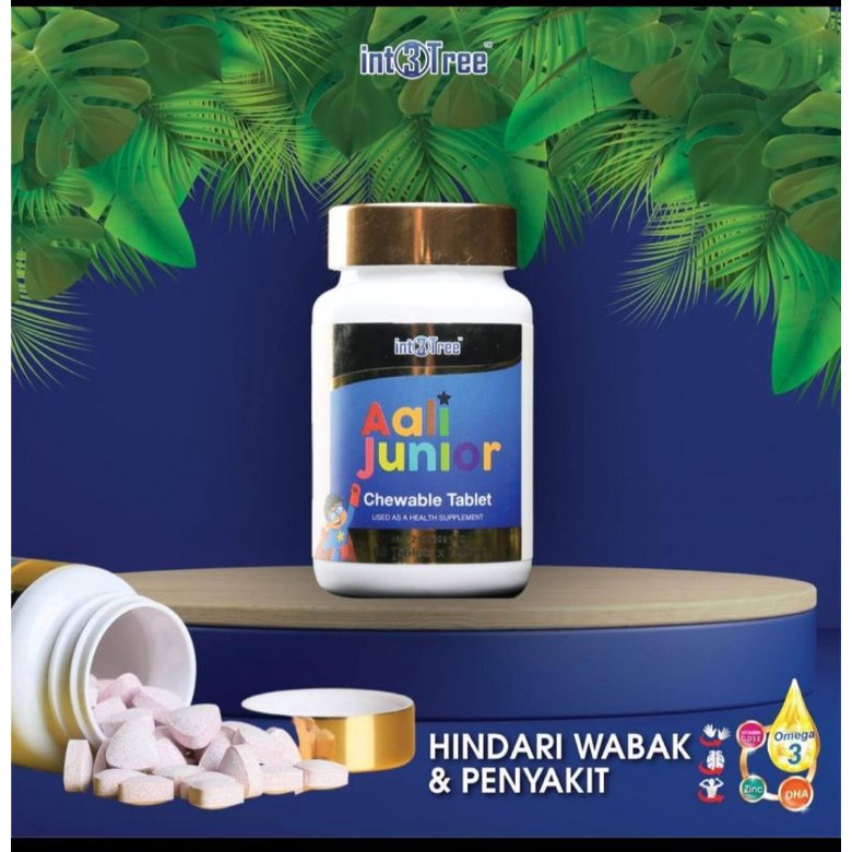 [TERBUKTI] Aali Junior Chewable Tablet dari Int3tree (60 x 700mg ...