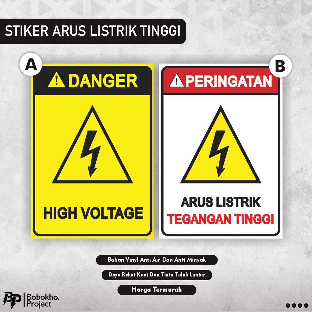 High voltage Electrical Current Sign sticker/high voltage sticker