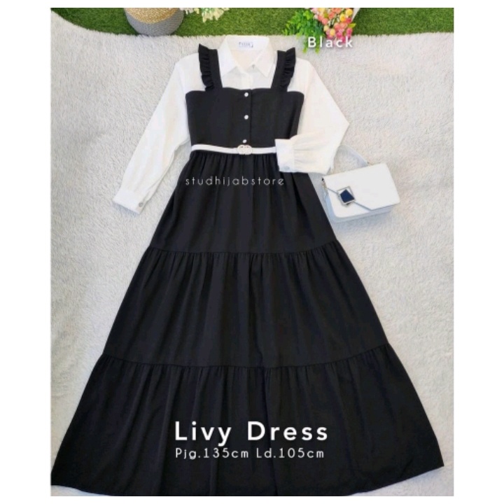 Livy dress anak/dress susun anak terbaru/ gamis anak terbaru/dress