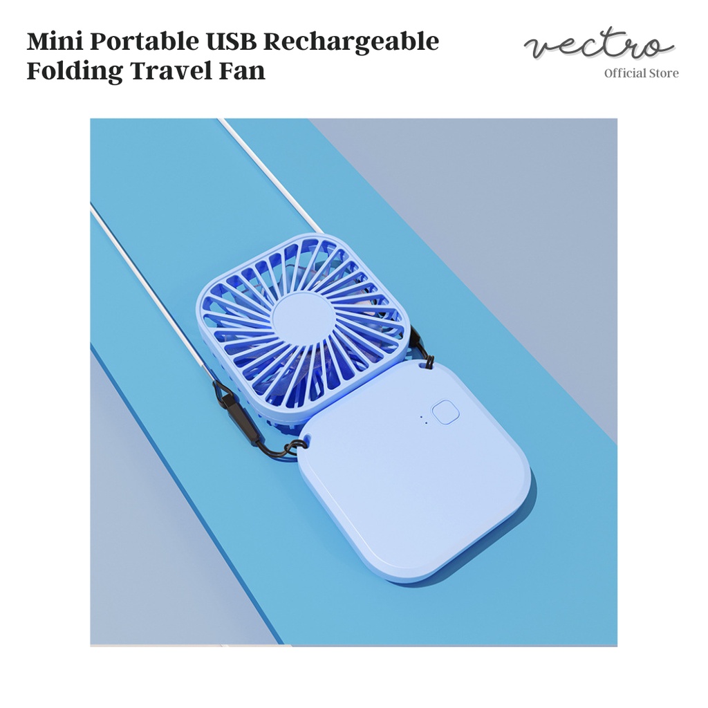 7 Blade USB Rechargeable Mini Portable Fan Handheld Foldable Small
