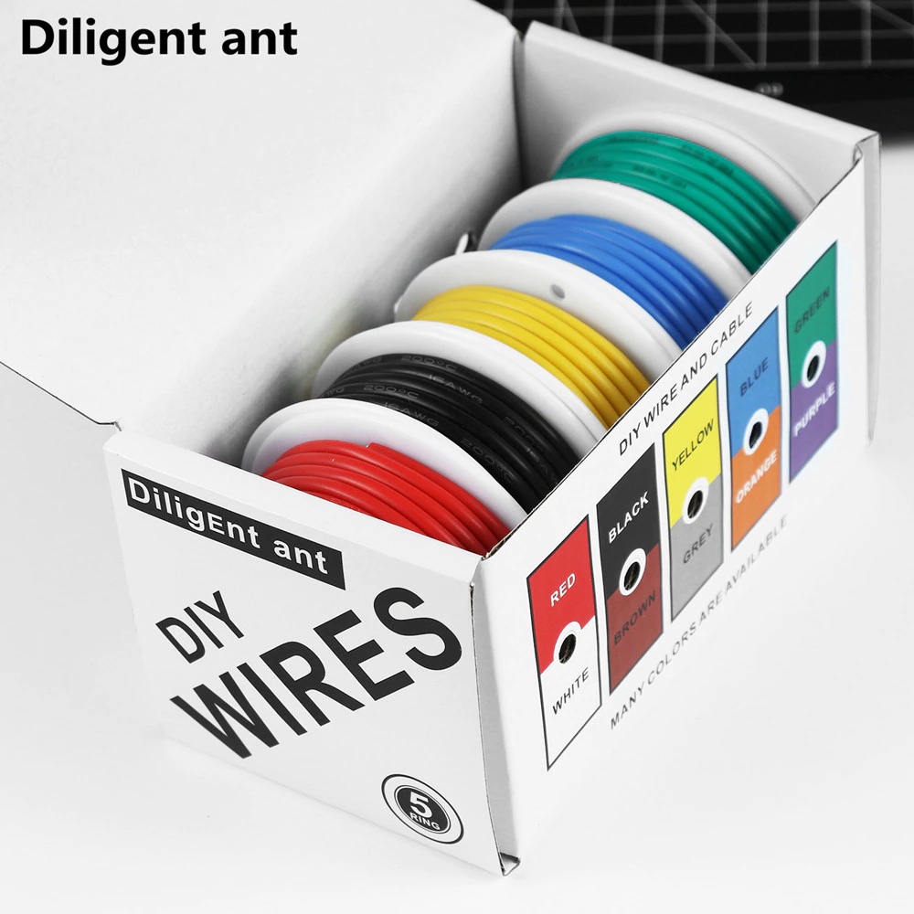 Case of [48] Round Wire Auxiliary Cable in 7 Assorted Colors main image 1