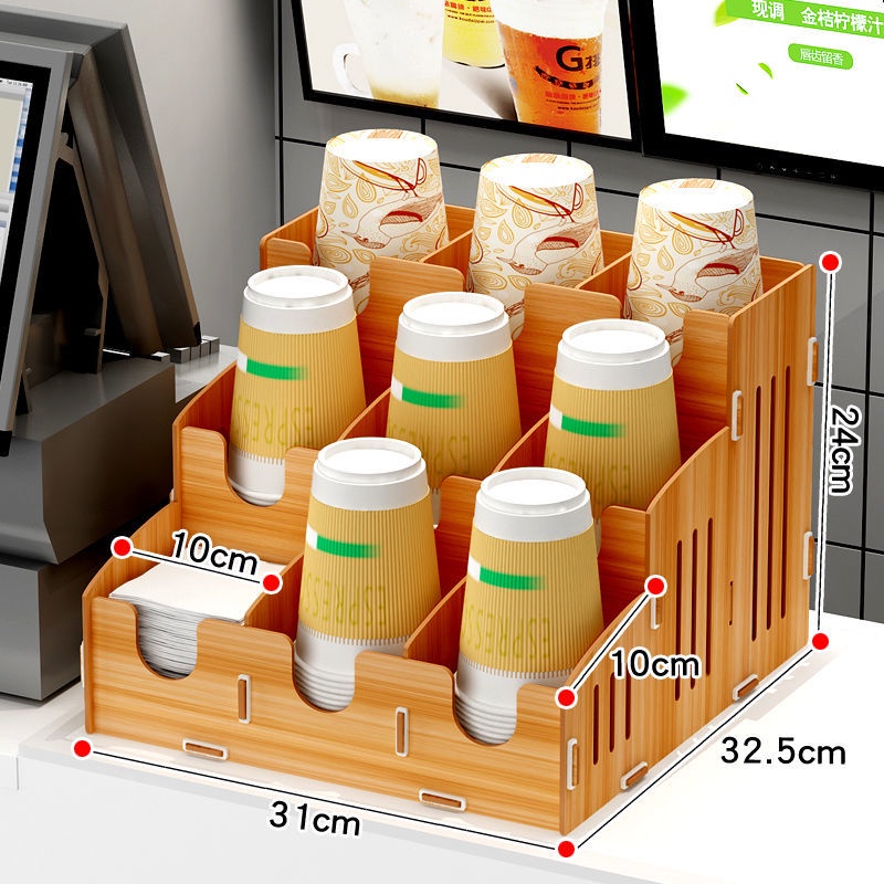 Wooden Cup Holder Cup Puller Bar Storage Pipette Stand Disposable Paper