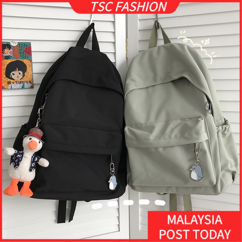 Japanese Ins Wind Solid Color Schoolbag Female Korean Version of ...