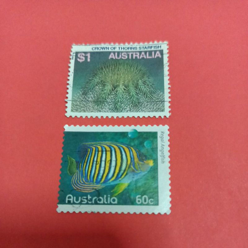 A066 Australian stamps (2V) Shopee Malaysia