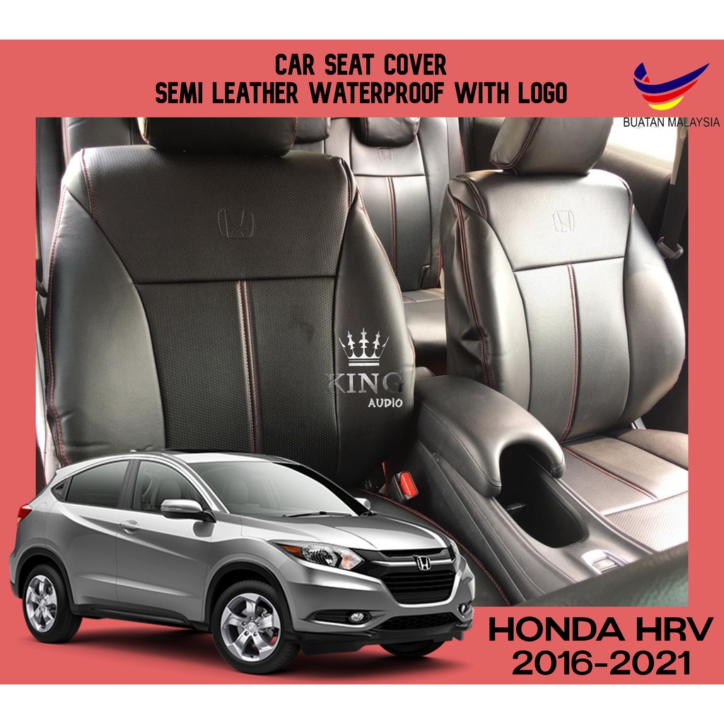 HONDA HRV 2016 2021 Seat Cushion Cover Semi Leather Waterproof with