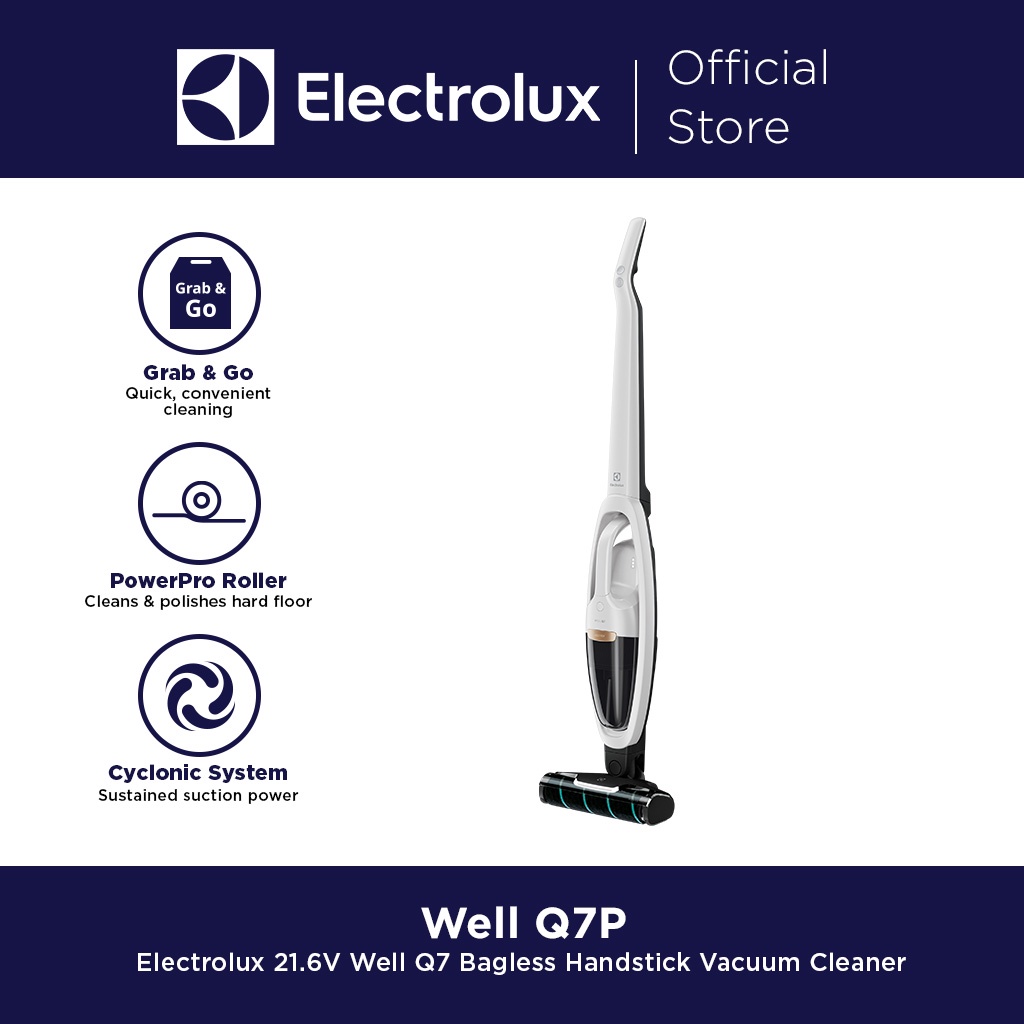 Electrolux 21.6V Well Q7 Bagless Handstick Vacuum Cleaner WQ712BSWF