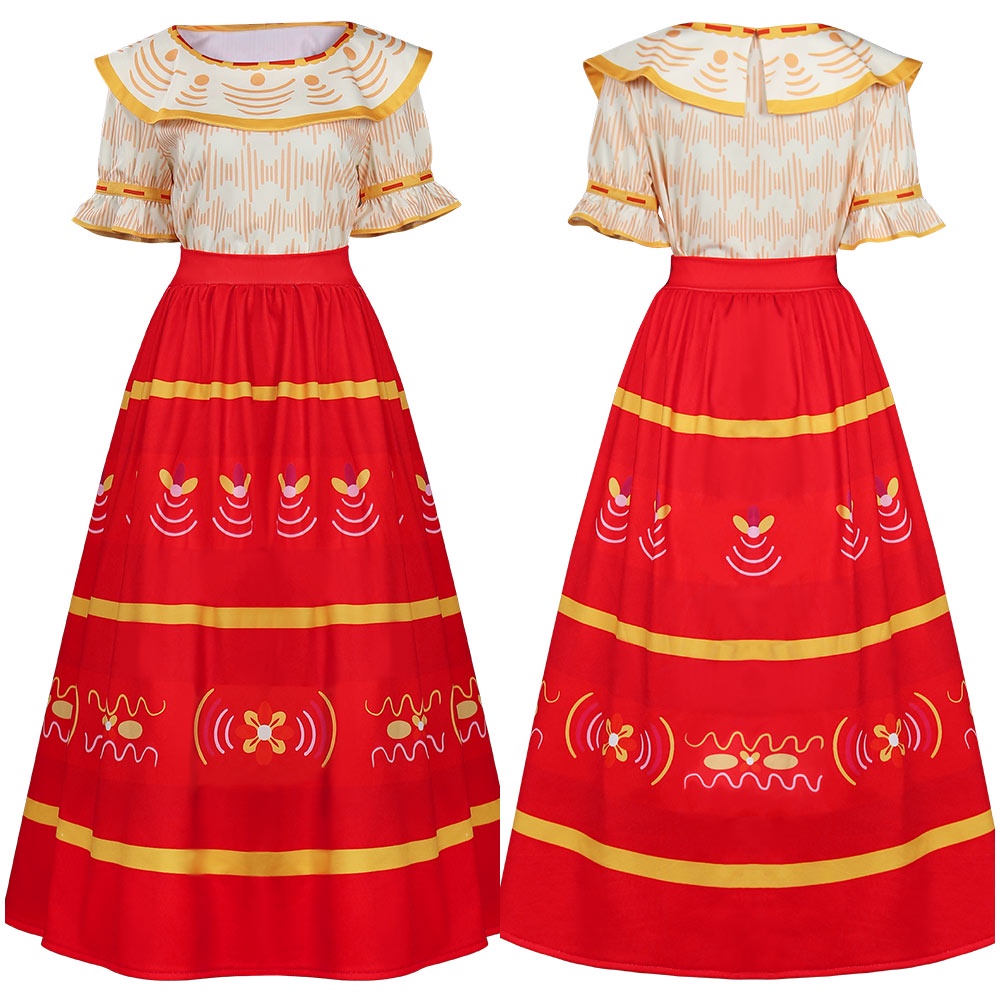 Women Encanto Mirabel Dress Costume Cosplay Girls Mirabel Madrigal ...