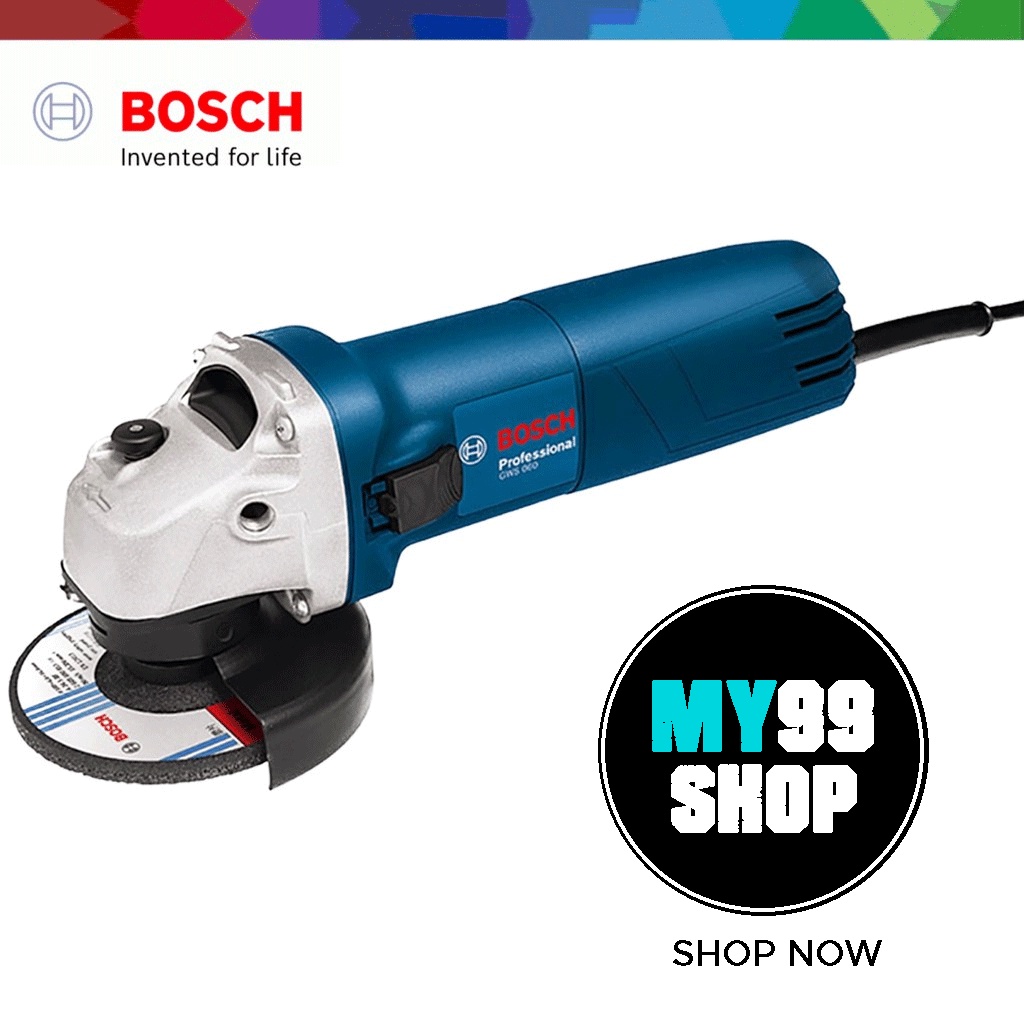 Bosch GWS 060 Corded Angle Grinder 4'' 670W 6 Months Warranty Shopee