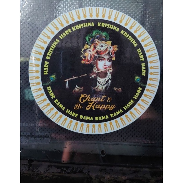 Lord Krishna Car Sticker Window - 1 pcs (will shipout by next day ...