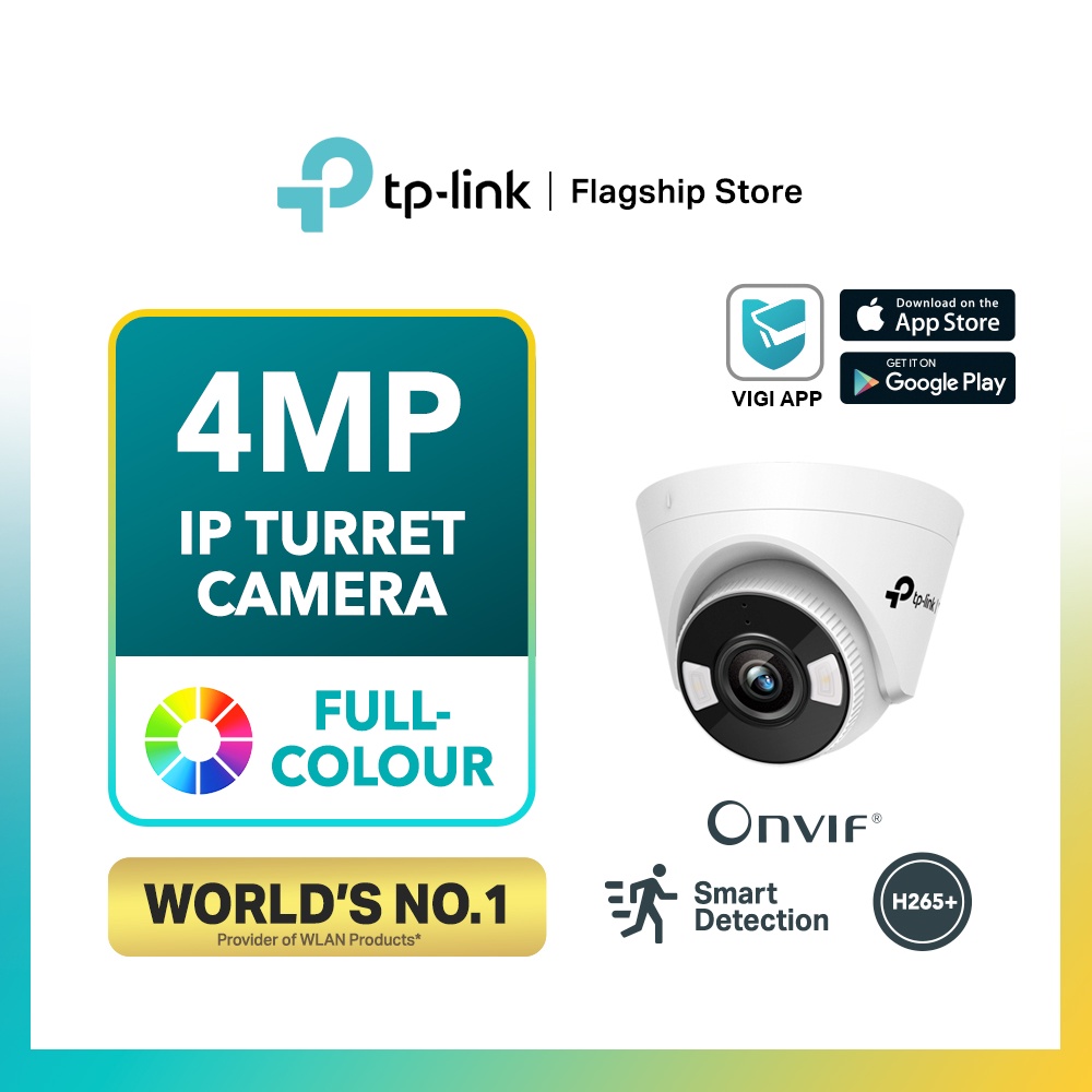 TP-Link 4MP AI CCTV VIGI C440 & C440-W - Indoor Full-Color Ultra HD ...