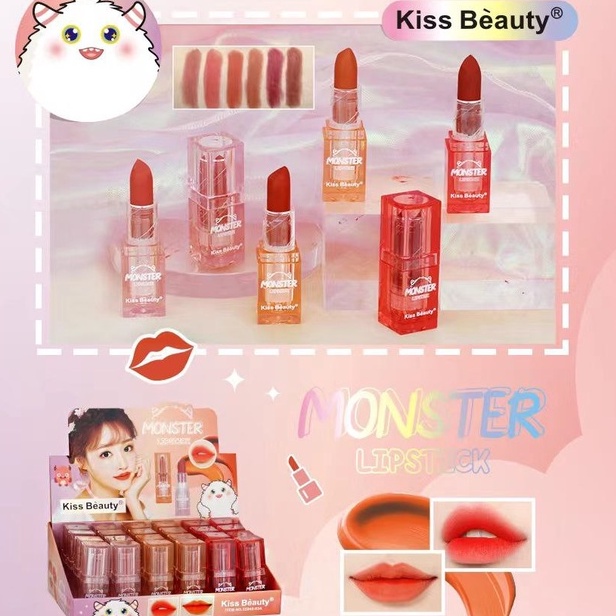 KISS BEAUTY MONSTER VELVET LONG LASTING MATTE LIPSTICK Shopee Malaysia
