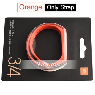 Original Xiaomi Mi Band 3 4 Wrist Strap Black Blue Orange Wine-red
