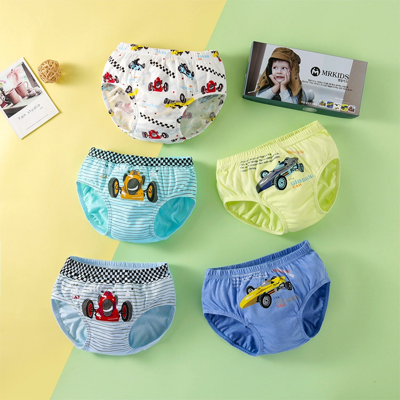 Boys' Underwear 100 Cotton Children's Briefs Cartoon Boys' Briefs Soft