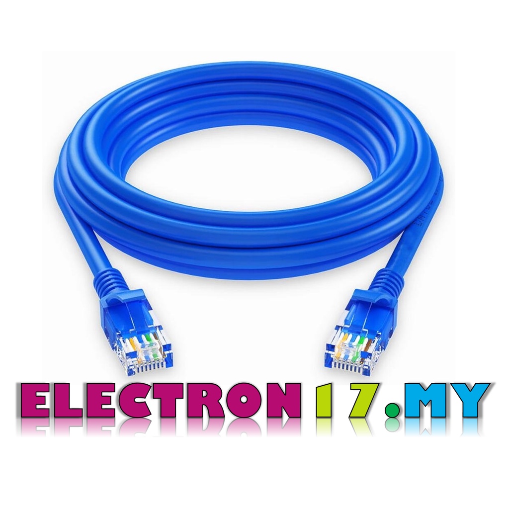RJ45 CAT5 CAT5E CAT6 CAT6E Network LAN Cable PVC Modem Router