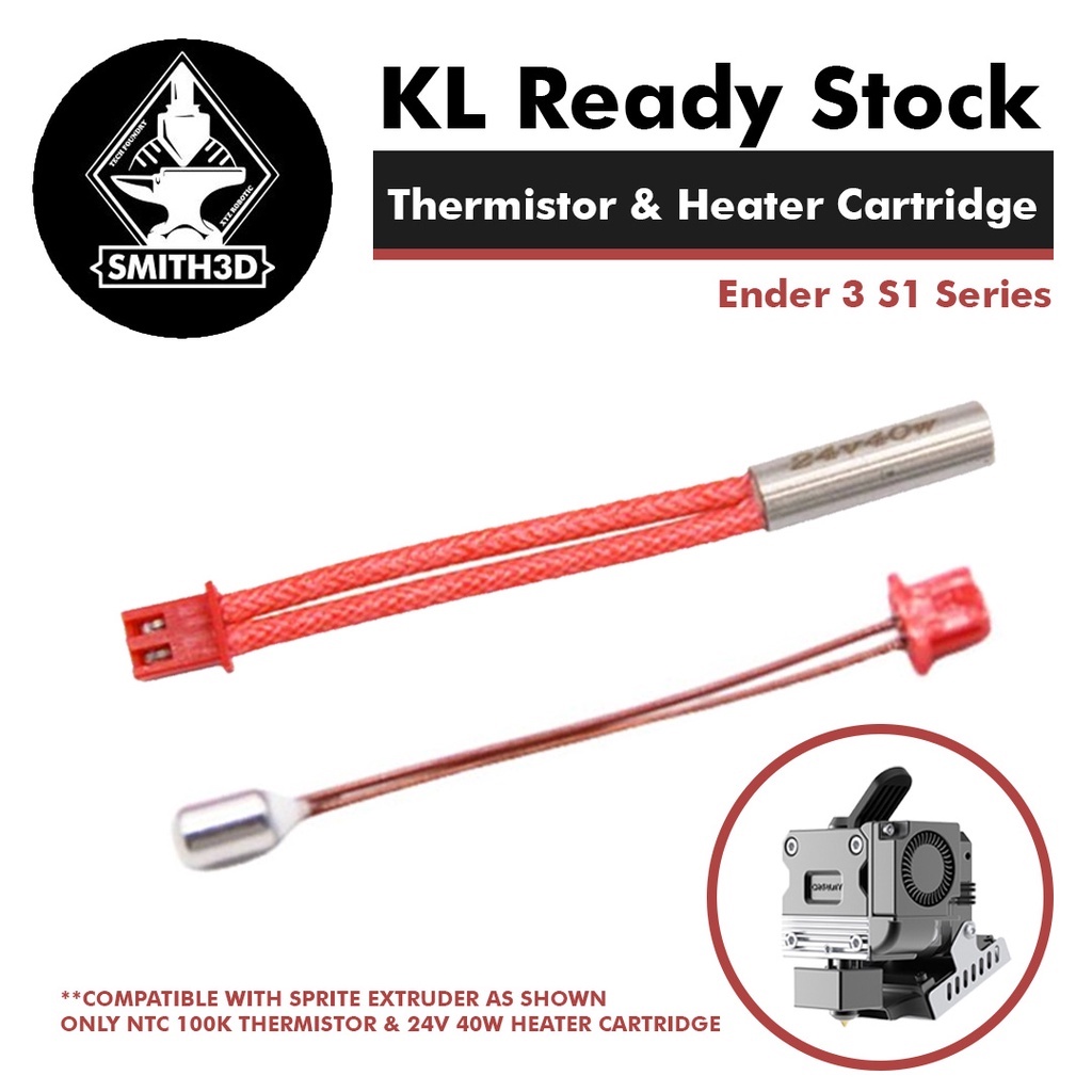 Creality Ender 3 S1 Thermistor & Heater Cartridge S1 Pro NTC 100K 24V