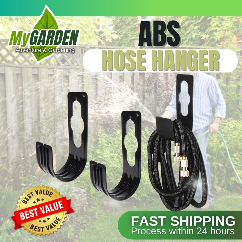 Telescopic Pipe Hook ABS Hose Hanger Plastic Hose Holder Hanger Gardening Organizer Wall Mounted