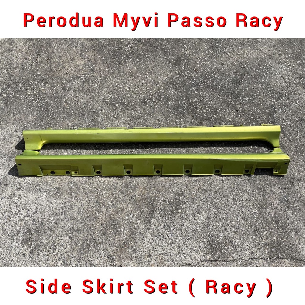 Perodua Myvi Passo Racy Side Skirt Set ( Racy ) / Side Panel / Magat