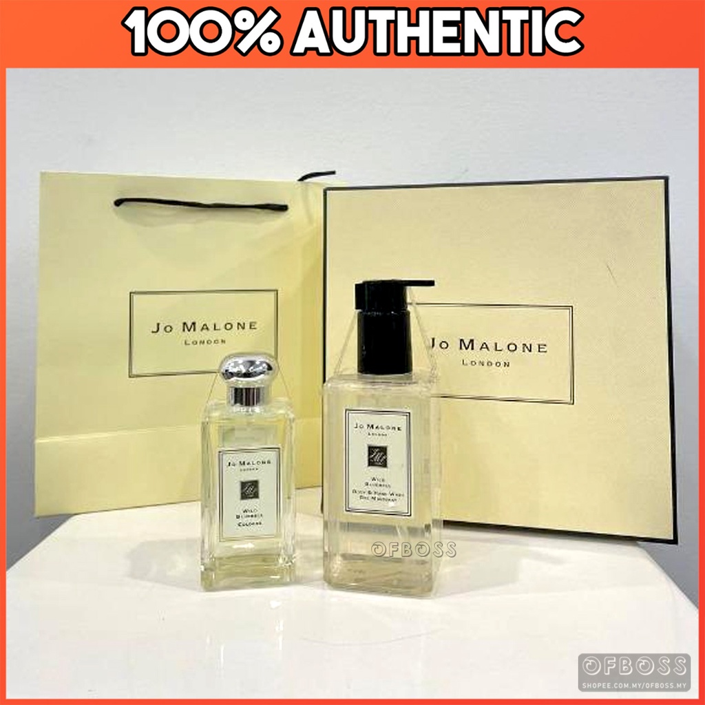 Jo Malone Wild Bluebell 2 In 1 (Body & Hand Wash+100ml Perfume) Eau De ...