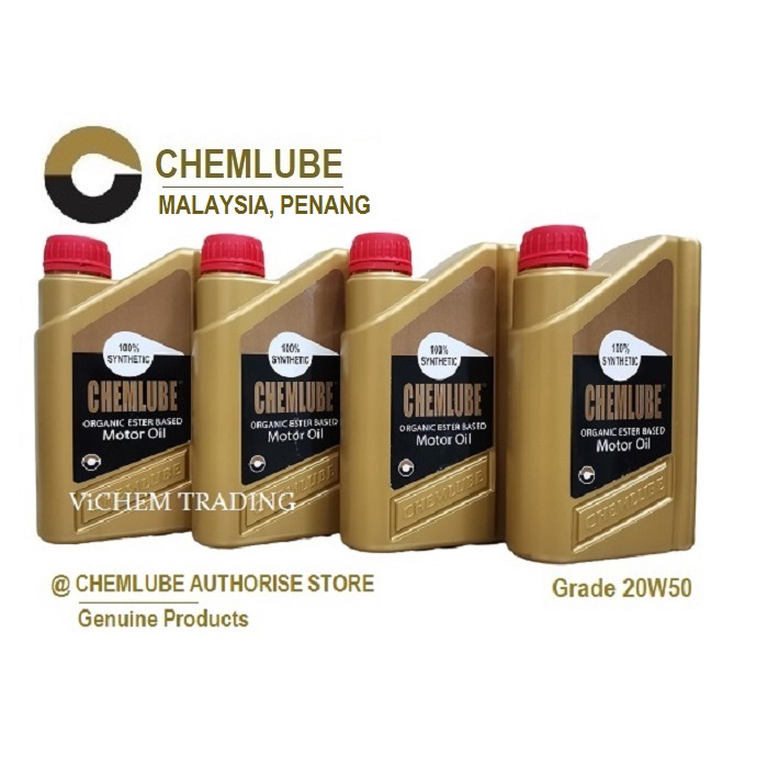 Chemlube 20W50 Ester Based 100 Synthetic Motor Oil ( Bundles of 4 X 0