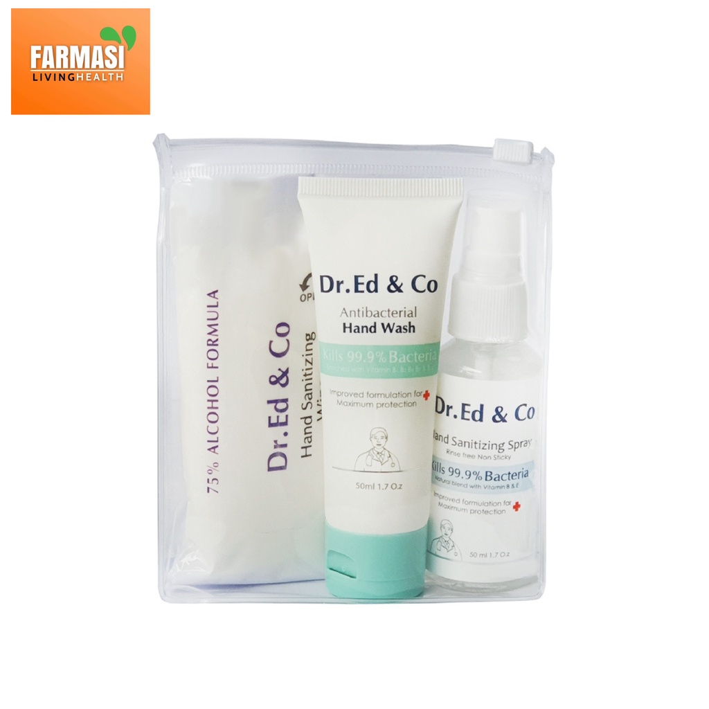 DR. ED & CO Sanitizing kit (Hand wash, Spray, Wipes) | Shopee Malaysia