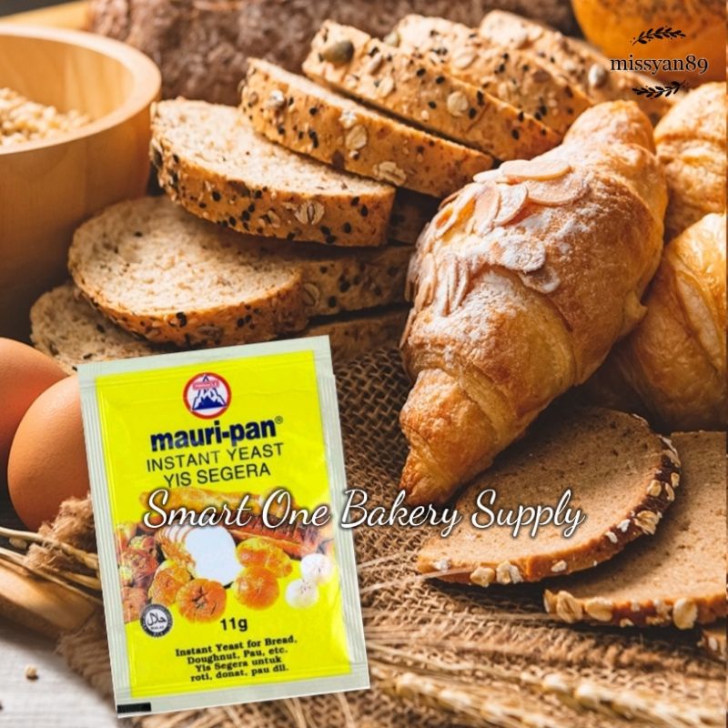 Mauripan Instant Dry Yeast 11g 即用酵母菌 Halal Yis Segera Ibu Roti Active