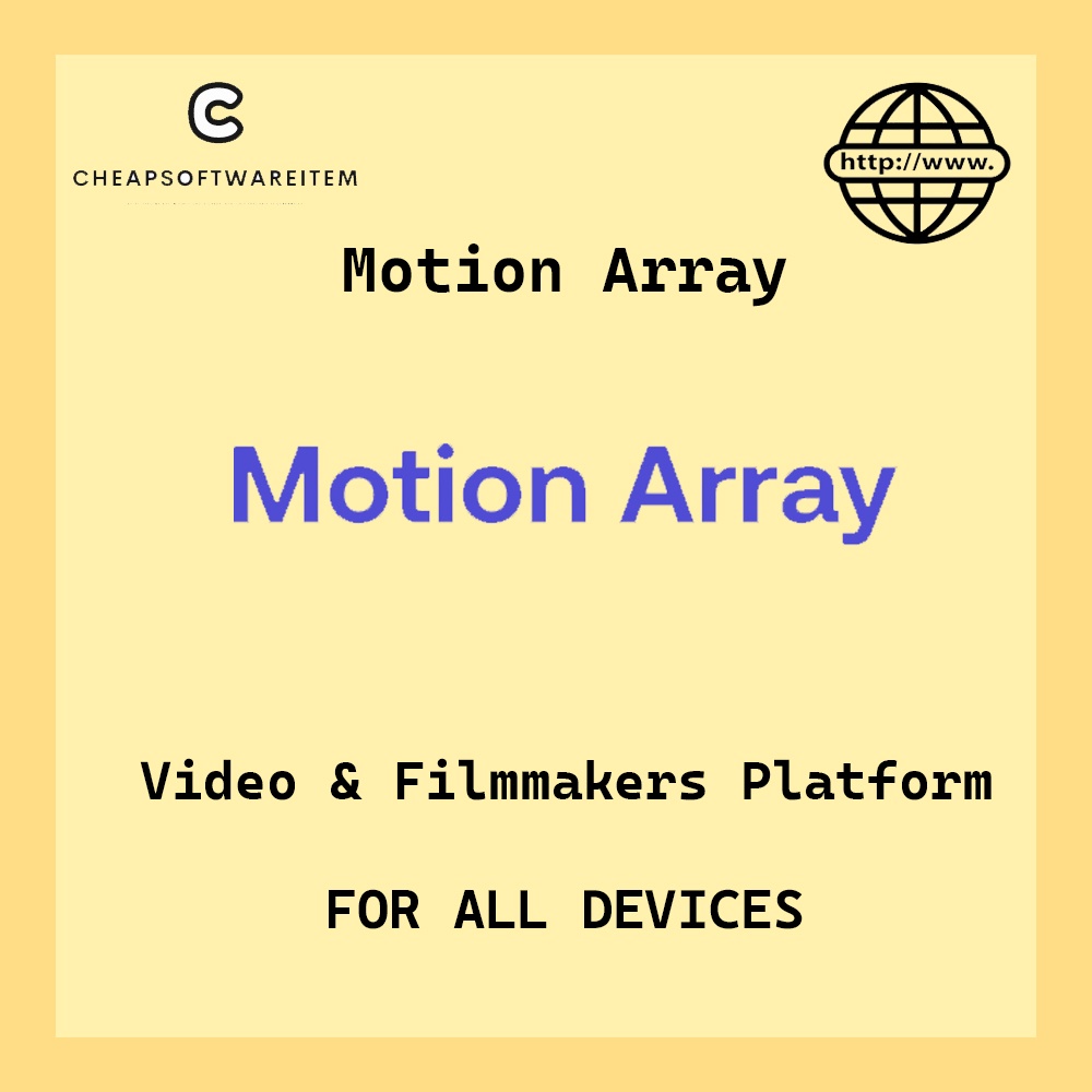Motion Array Unlimited creative assets Advanced Pro Premium Account