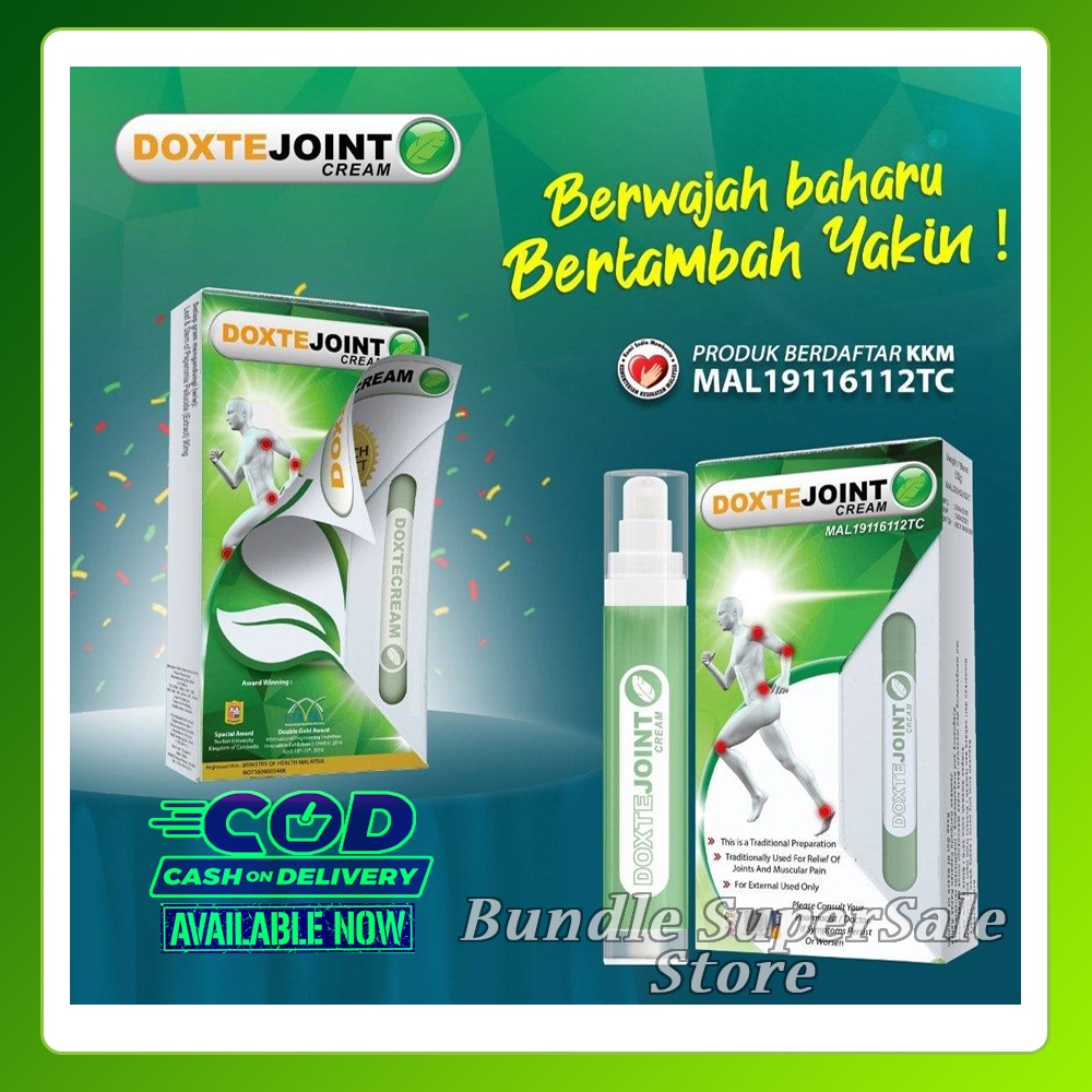Doxtejoint Cream (50g) Terkini Original Ubat Sakit Lutut Dan Sendi Otot Saraf Pinggang - LULUS KKM (MAL19116112TC)