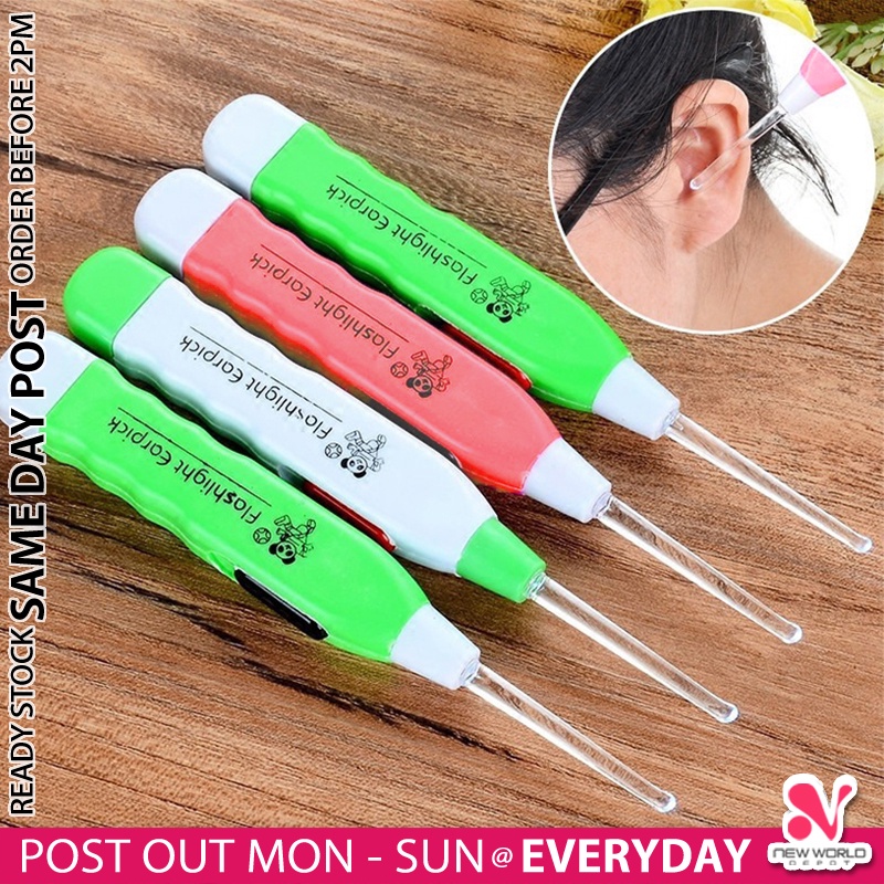 𝗕𝗨𝗜𝗟𝗧 𝗜𝗡 𝗟𝗘𝗗 》Flashlight Safety Ear Pick Earwax Remover Luminous