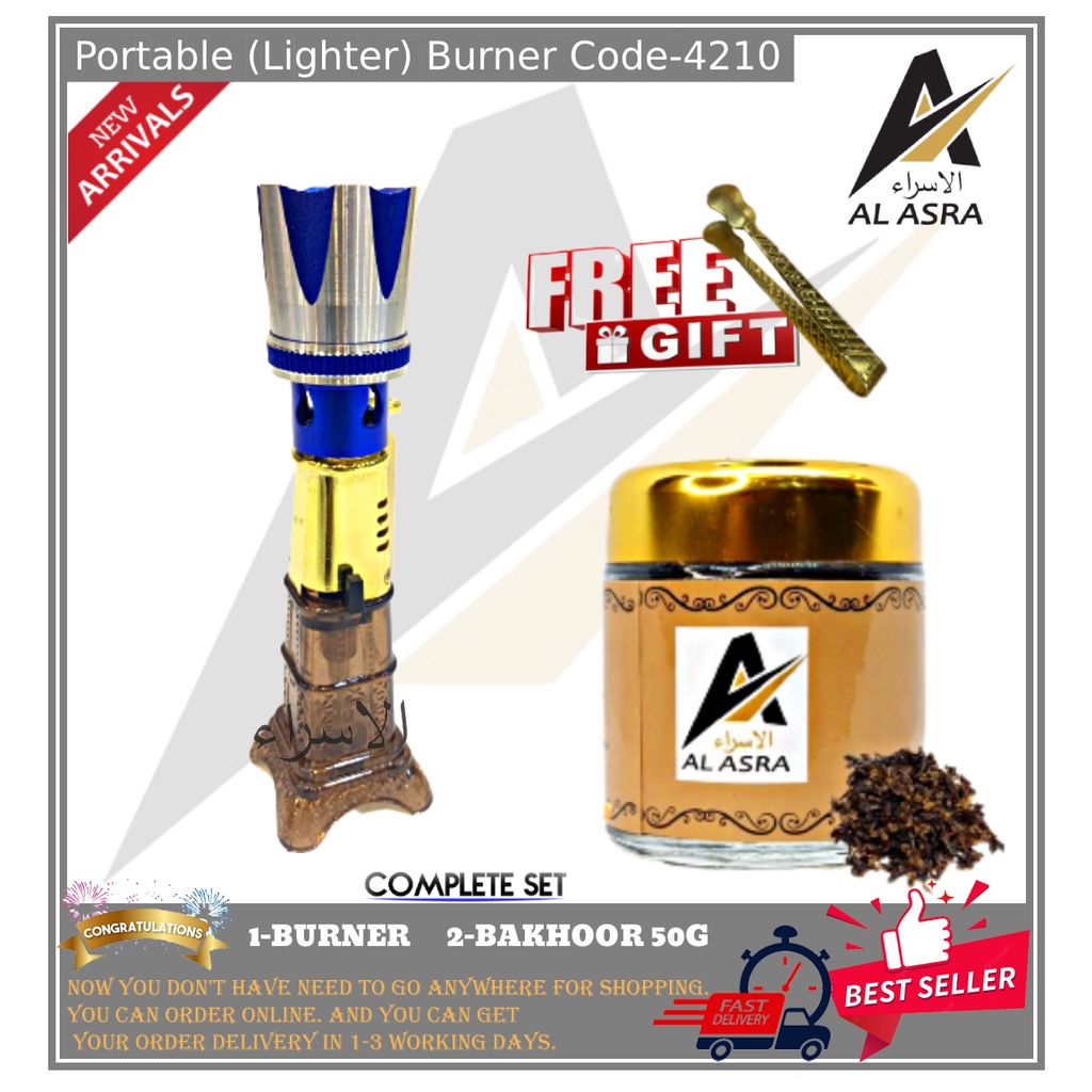 Portable Lighter Mabkhara Incense/ Bakhoor / Bukhoor / Gaharu Burner