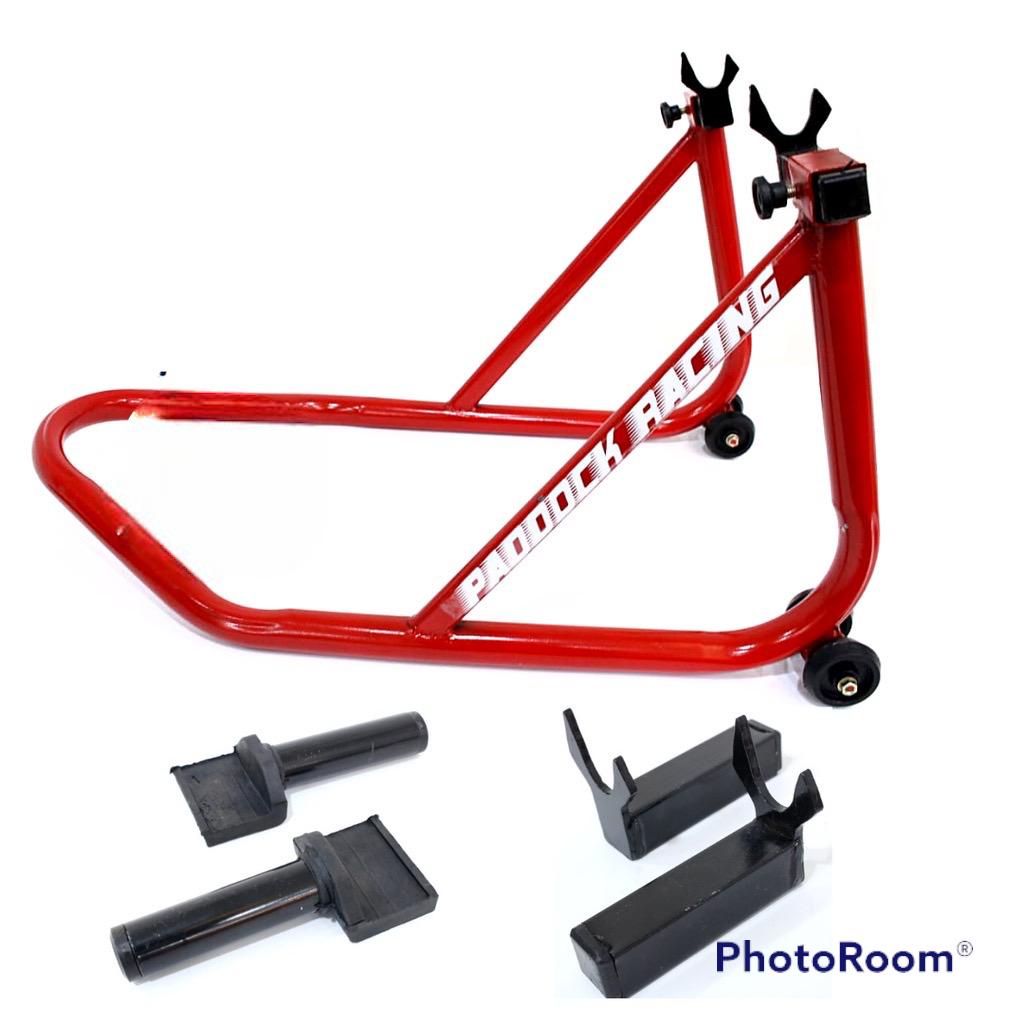 Motorcycle Paddock Stand moving Dolly Trolley Stand Movable Rear Stands ...