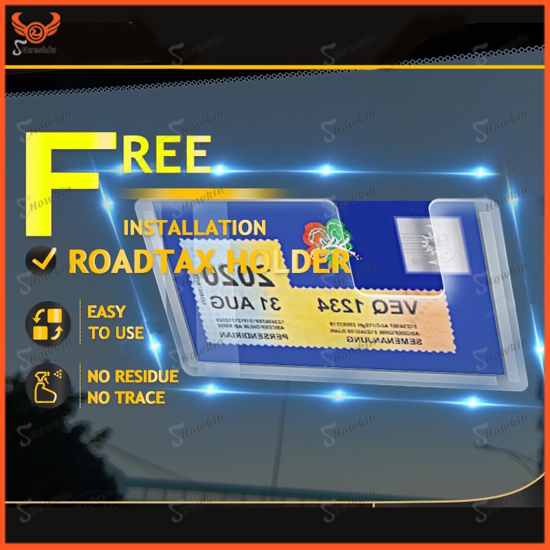 Exclusive Removable Traceless Roadtax Holder Roadtax Sticker | Shopee ...