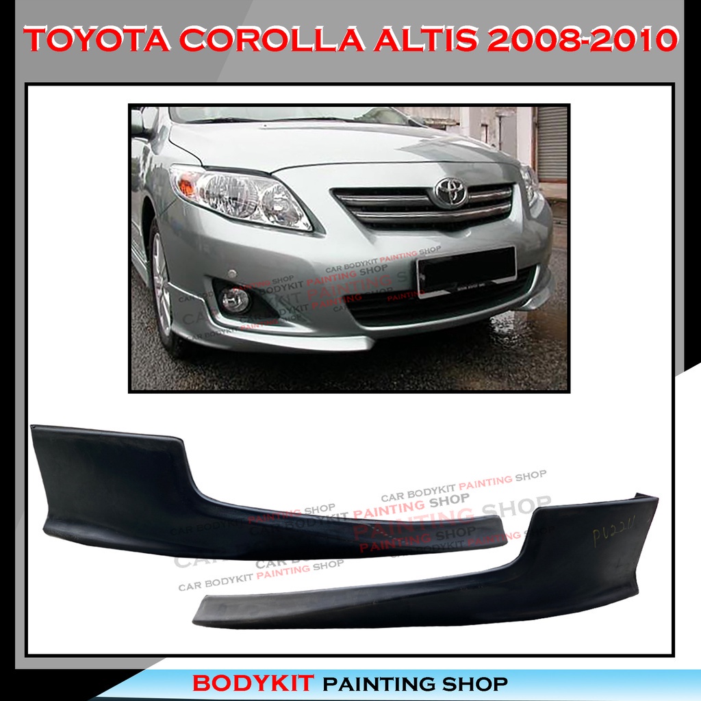TOYOTA COROLLA ALTIS 2008-2010 FULLSET SKIRTING (FRONT SKIRT ,SIDE ...