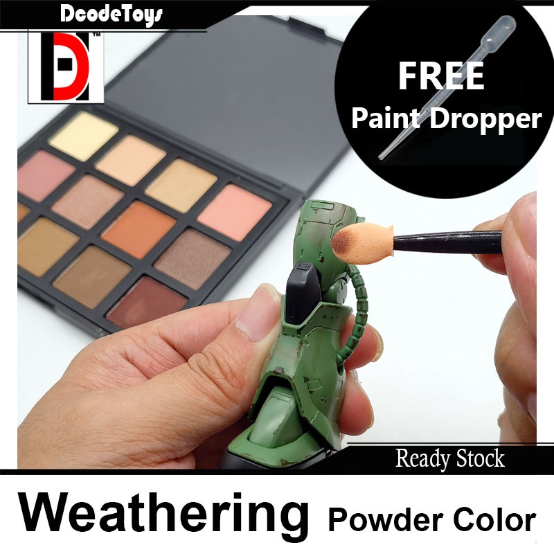 HD Weathering Powder Color Set Rusted Effect Weathering Burnt Colors