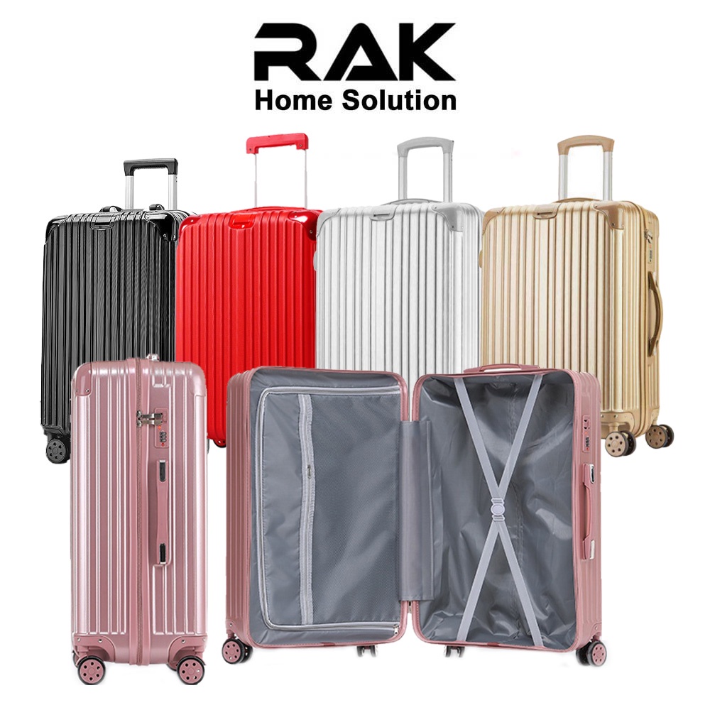 RAK Beg Bagasi Melancong Bahan ABS Keras Plain Design Travel Luggage Bag ABS Material Suitcase Hard Case Trolley Shopee Malaysia