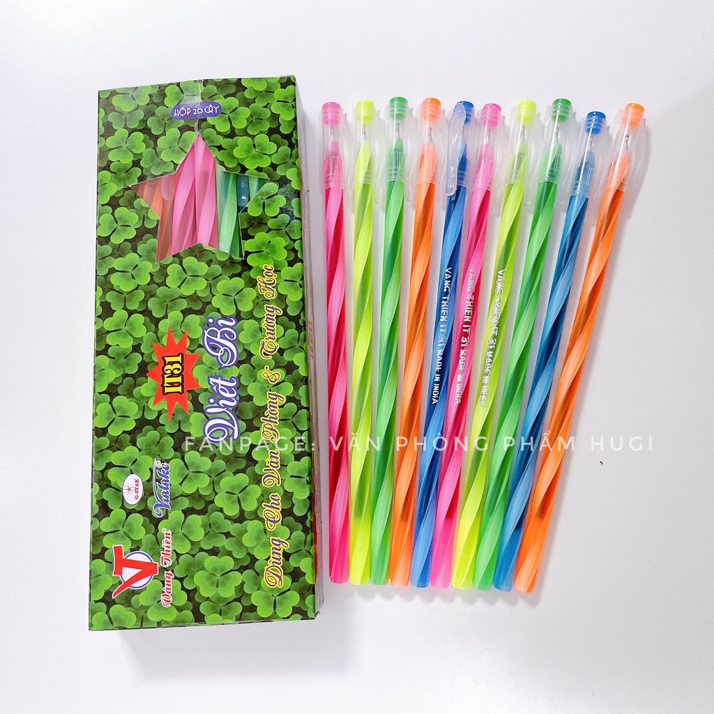 Box Of 20 GStar Genuine Green Ink Long Ballpoint Pens (Made in India) Shopee Malaysia