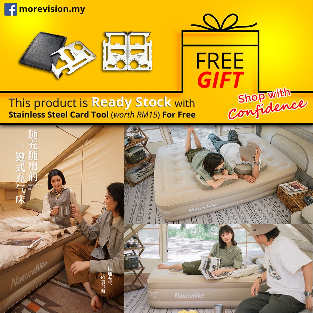Naturehike Inflation Air Bed with Pump Single Double Mattress ...