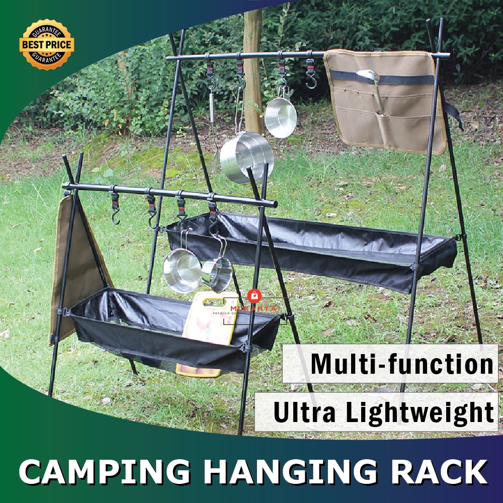 Camping rack Hanging rack camping Hanger foldable Shelf outdoor camping ...
