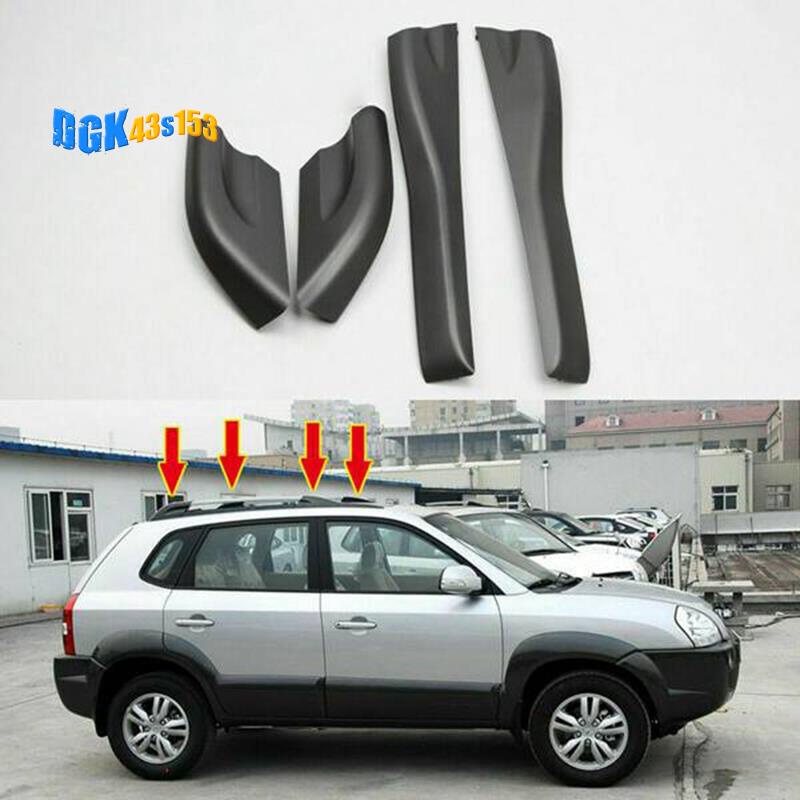 2Pcs Car Front Roof Luggage Rack Cover is for Hyundai Tucson 2005-2009 ...