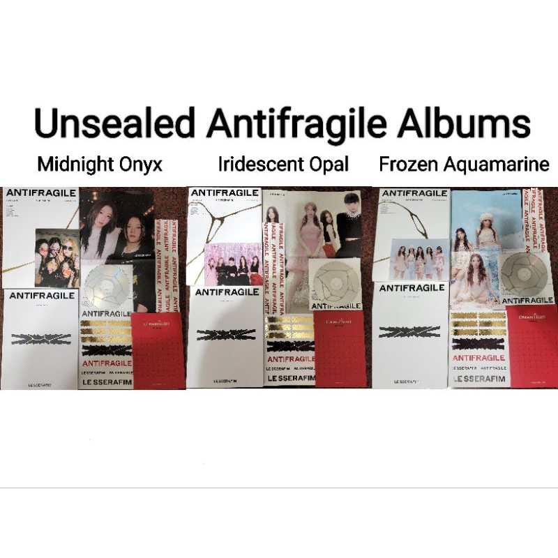 LE SSERAFIM Antifragile Unsealed Album Sakura Yunjin Chaewon
