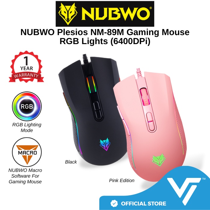 NUBWO Gaming Mouse NM89M Plesios / X56 SPECTRE 7200DPi with Macro X