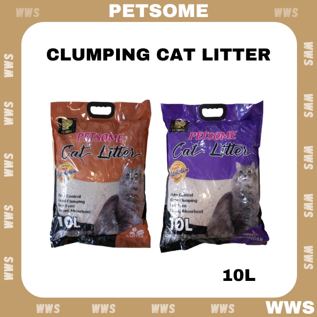 Petsome Premium Super Clumping Cat Litter 10L Pasir Kucing Clumping