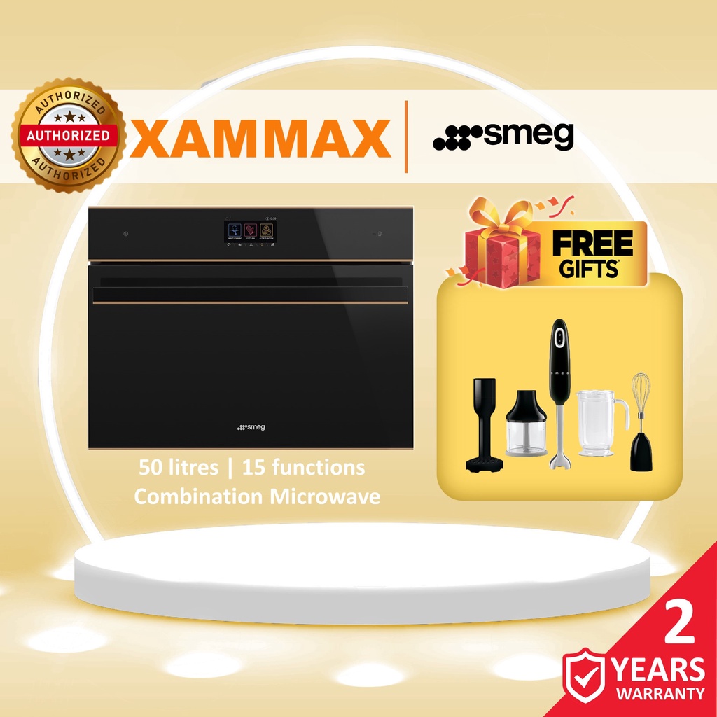 Smeg SF4604WMCNR Dolce Stil Novo Combination Microwave Oven + Grill